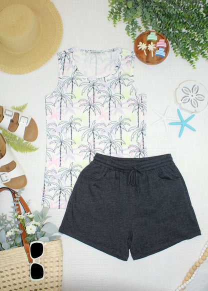 IN STOCK Ava Tank - Neon Palm FINAL SALE