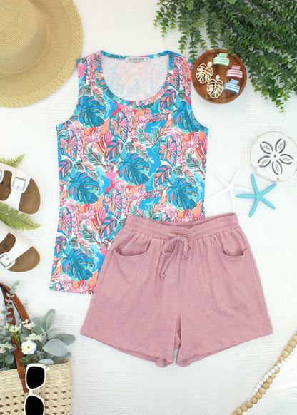 IN STOCK Ava Tank - Tropical Palm FINAL SALE