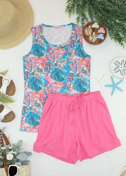 IN STOCK Ava Tank - Tropical Palm FINAL SALE