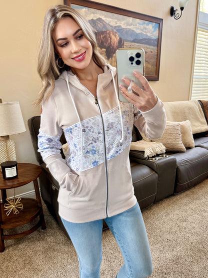 IN STOCK Colorblock Fullzip - Spring Meadows Neutral Mix FINAL SALE