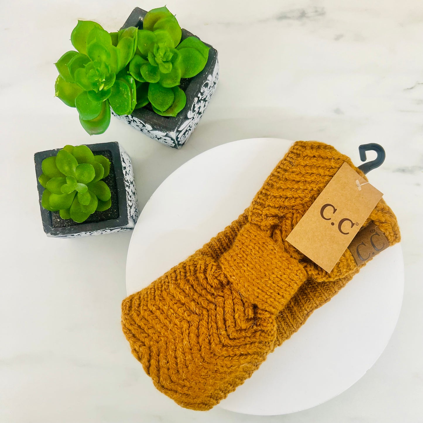 Chevron Knit Knot Women's Fashion Headband