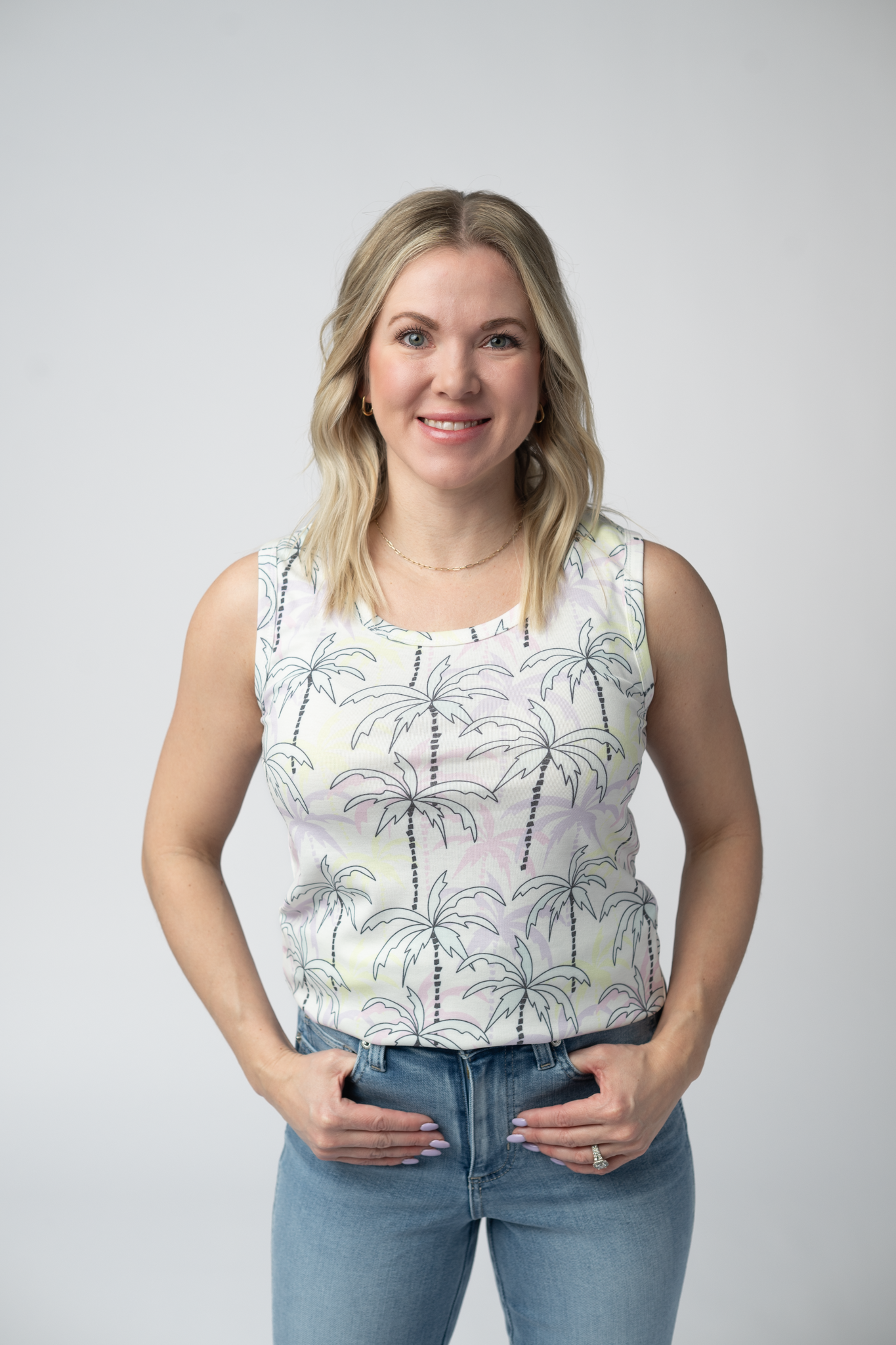 IN STOCK Ava Tank - Neon Palm FINAL SALE
