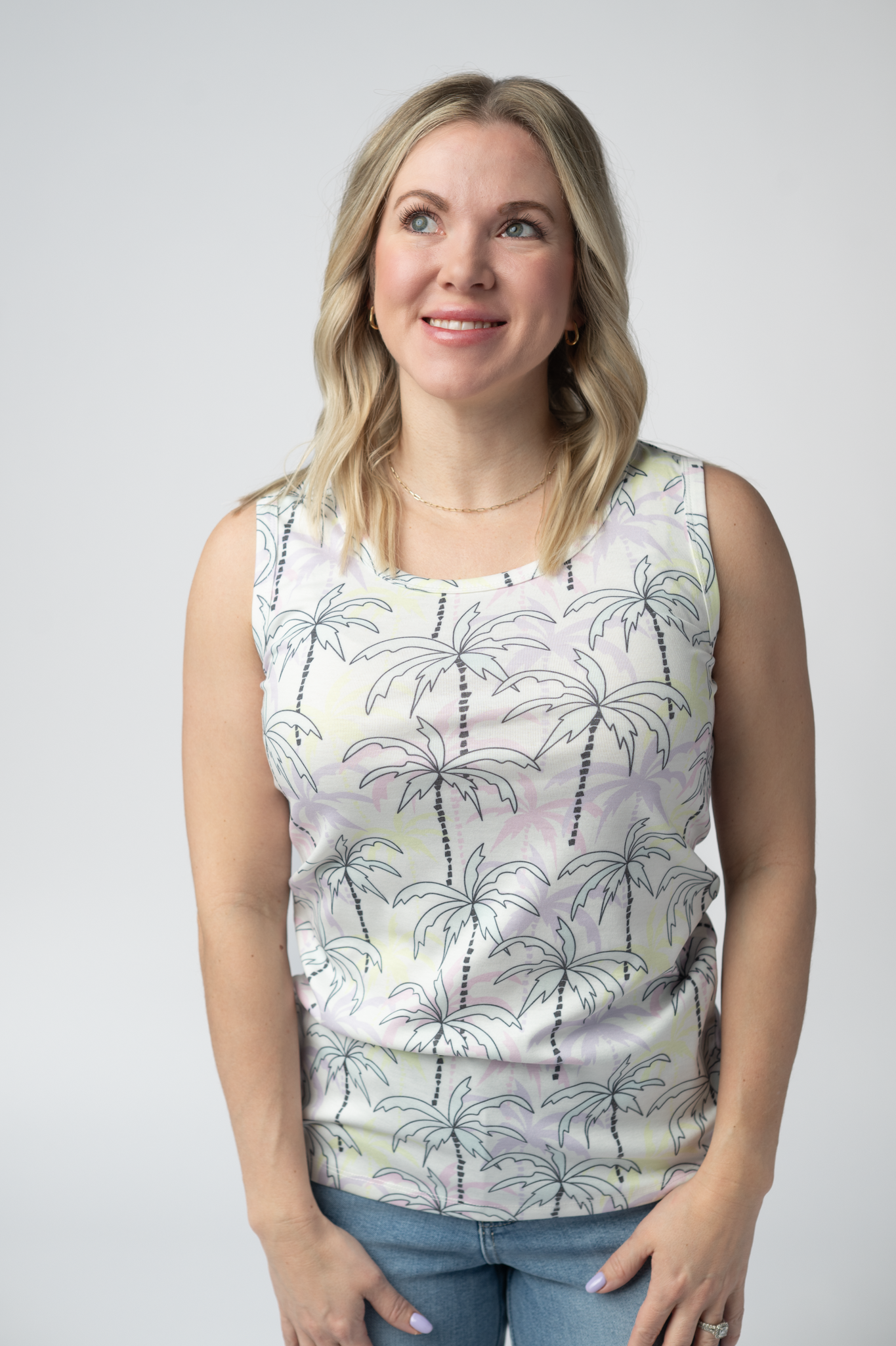 IN STOCK Ava Tank - Neon Palm FINAL SALE
