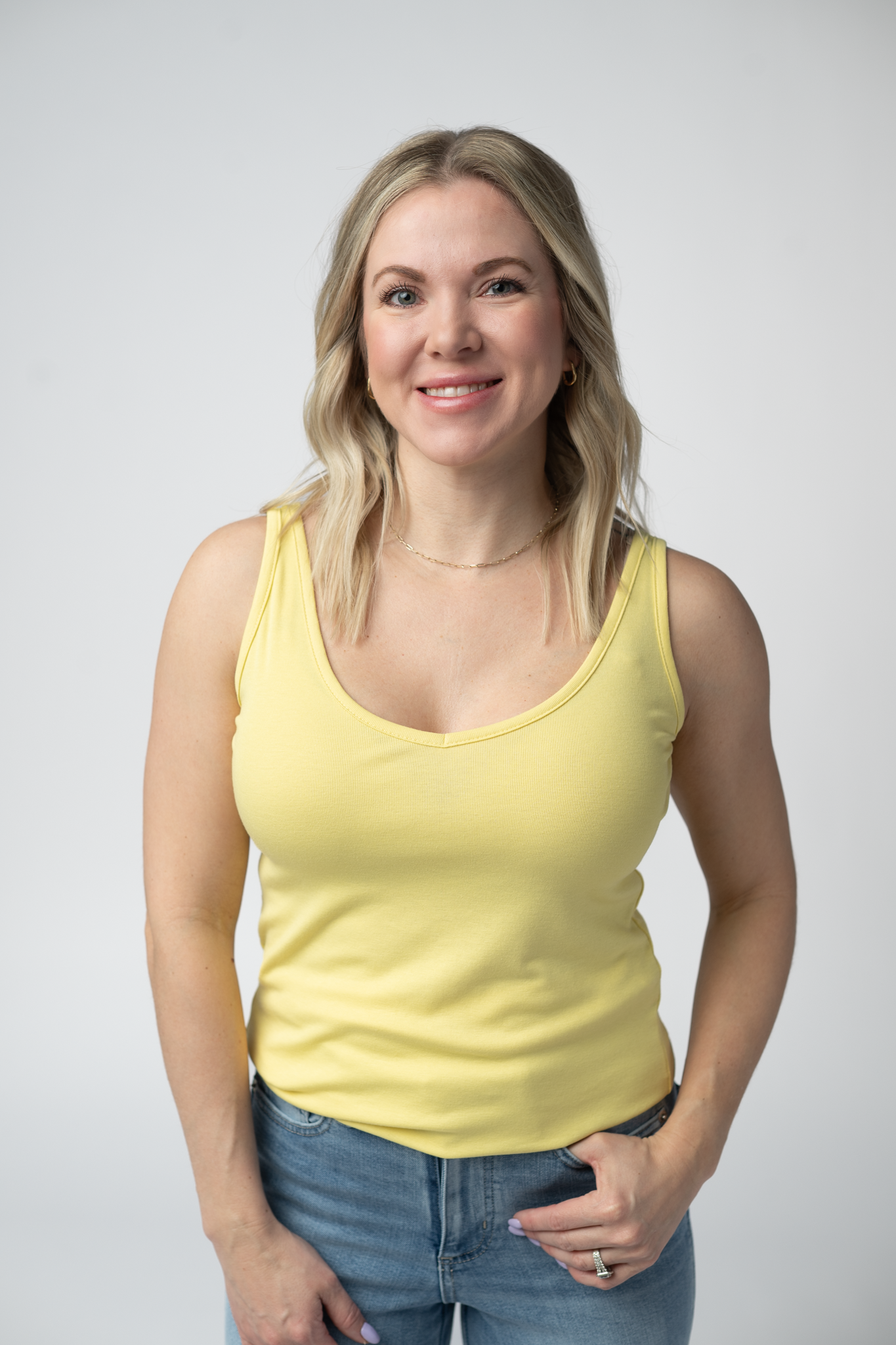 IN STOCK Kennedy Tank - Lemon FINAL SALE