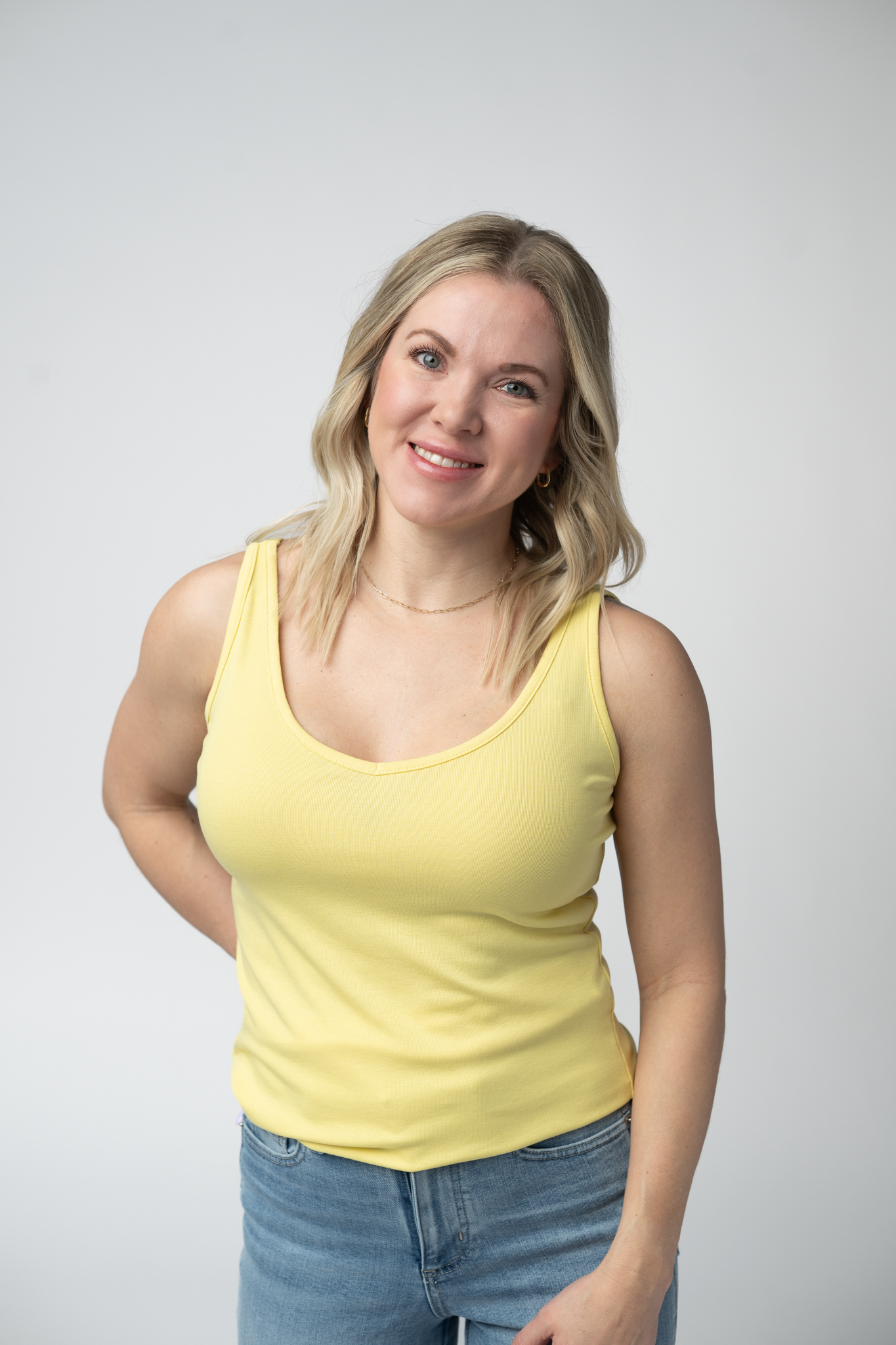 IN STOCK Kennedy Tank - Lemon FINAL SALE