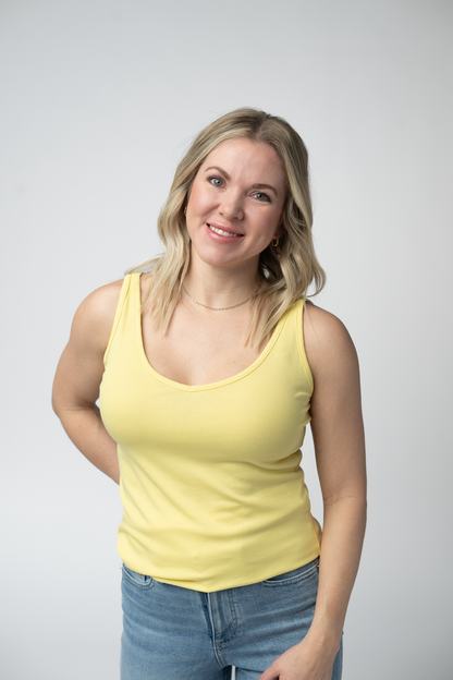 IN STOCK Kennedy Tank - Lemon FINAL SALE