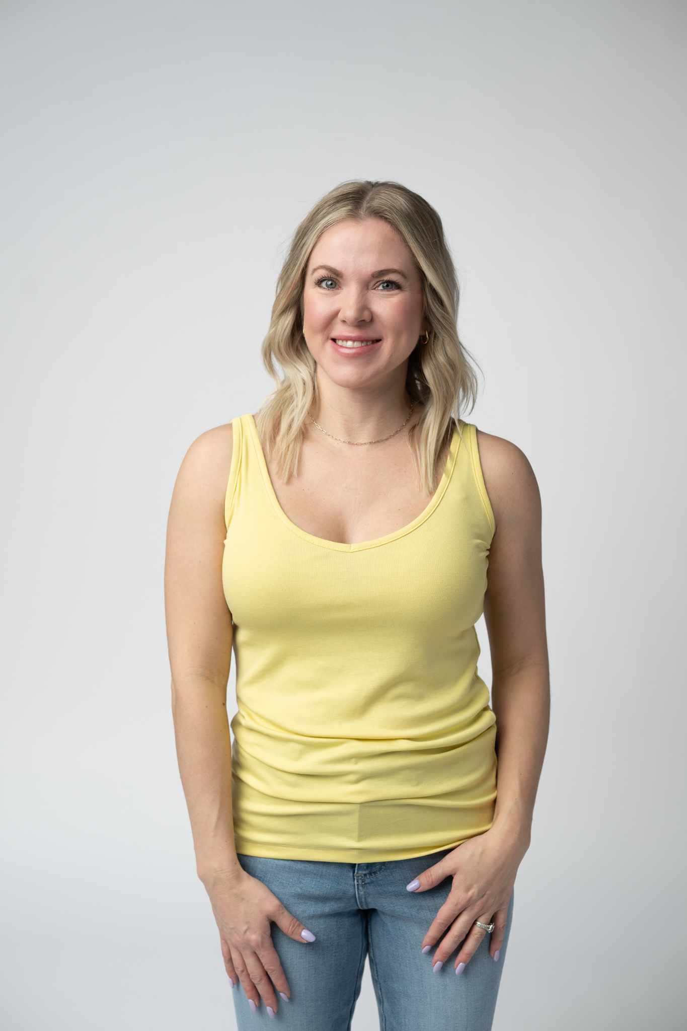 IN STOCK Kennedy Tank - Lemon FINAL SALE