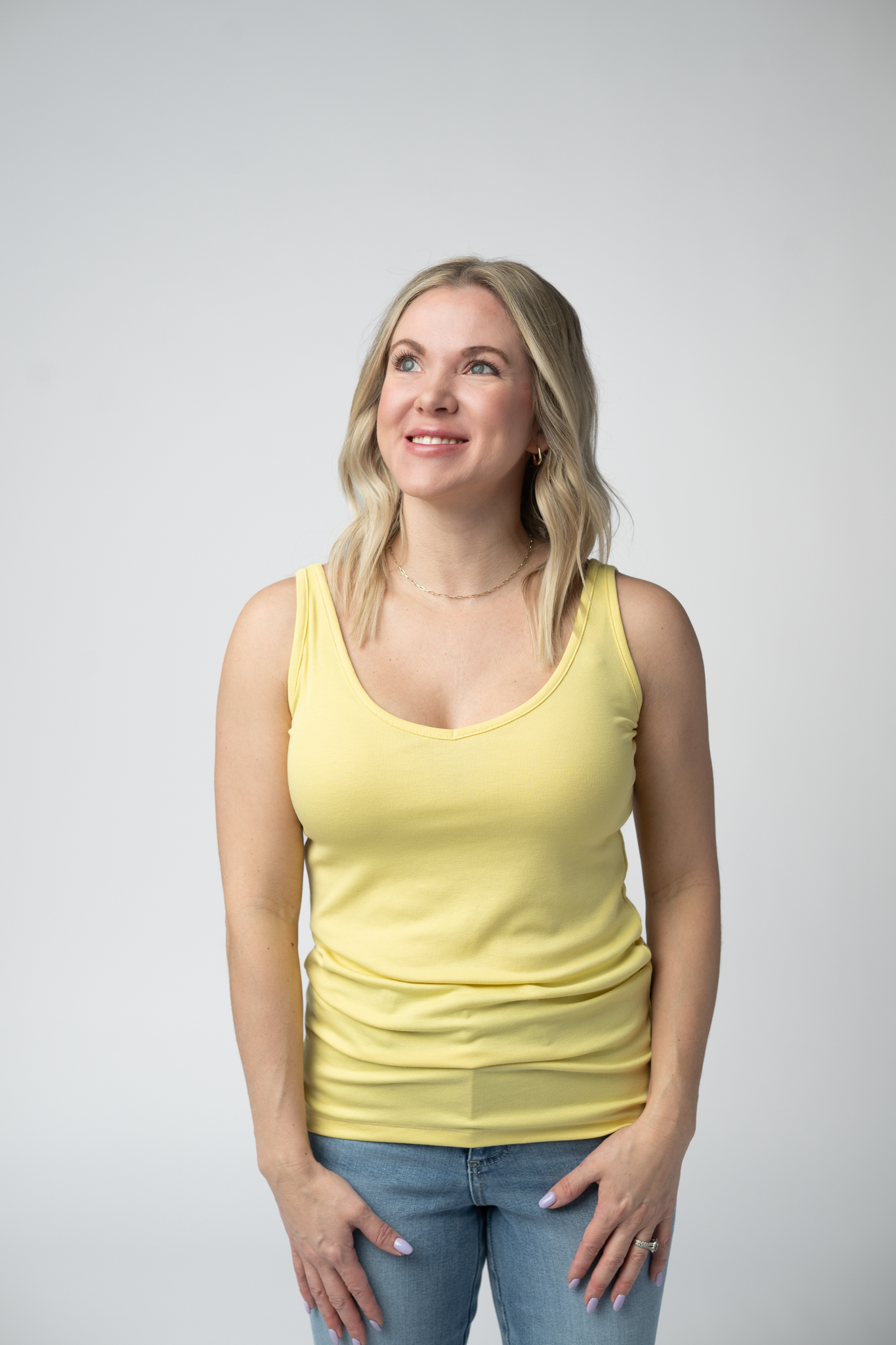 IN STOCK Kennedy Tank - Lemon FINAL SALE