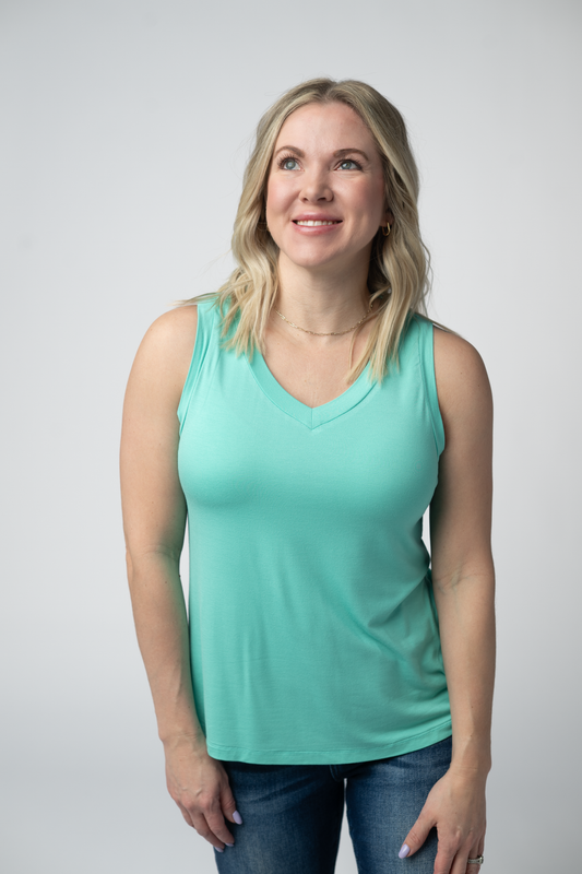 IN STOCK Noelle Tank - Turquoise