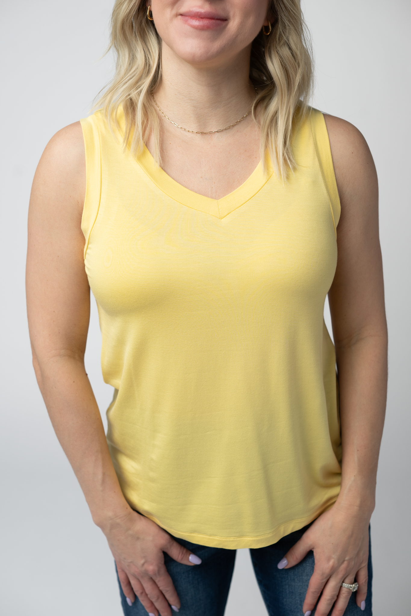 IN STOCK Noelle Tank - Lemon FINAL SALE