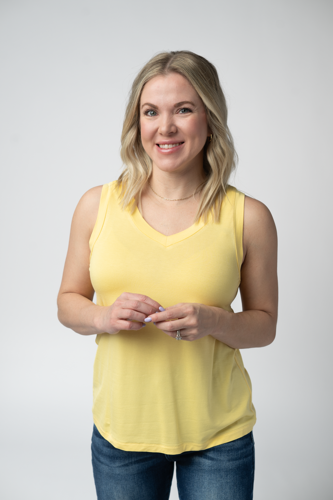 IN STOCK Noelle Tank - Lemon FINAL SALE