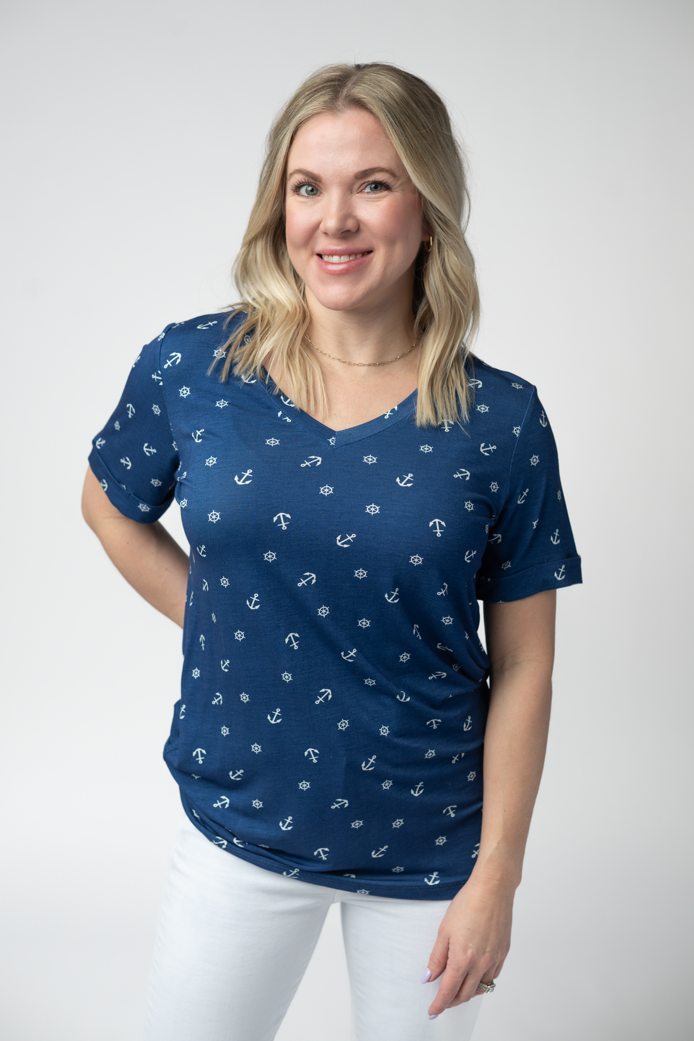 IN STOCK Sophie Top - Nautical Navy FINAL SALE