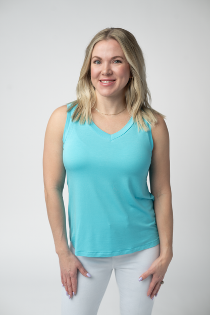 IN STOCK Noelle Tank - Aqua FINAL SALE