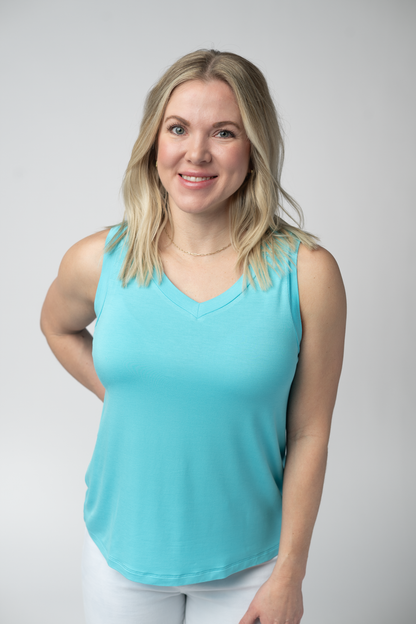 IN STOCK Noelle Tank - Aqua FINAL SALE