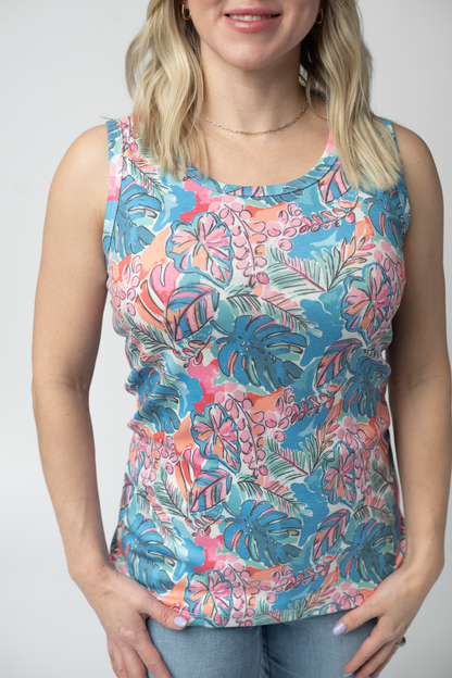 IN STOCK Ava Tank - Tropical Palm FINAL SALE