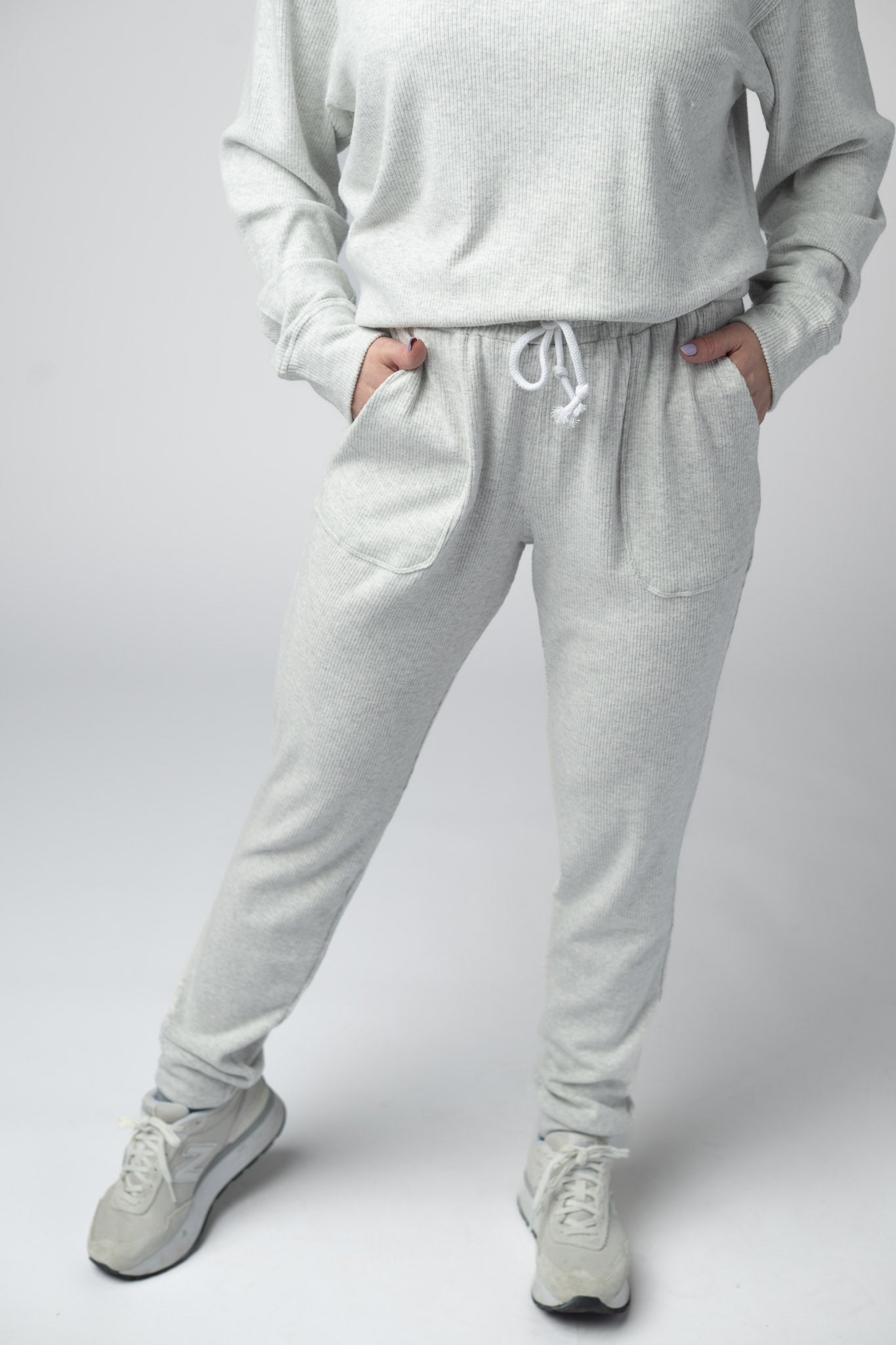 IN STOCK Corrine Joggers - Light Grey FINAL SALE