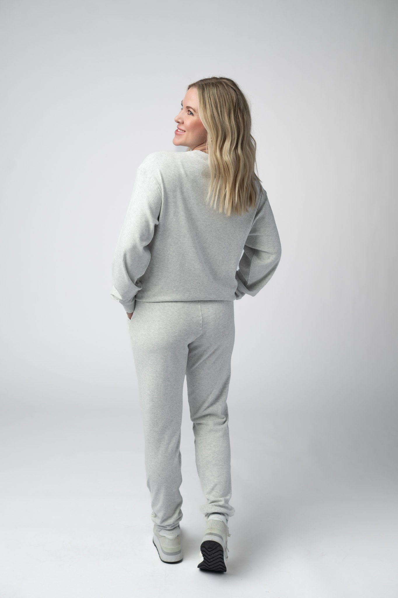 IN STOCK Corrine Joggers - Light Grey FINAL SALE