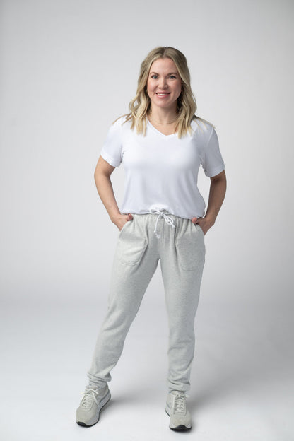 IN STOCK Corrine Joggers - Light Grey FINAL SALE