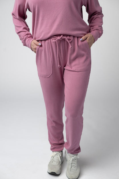 IN STOCK Corrine Joggers -  Rose FINAL SALE