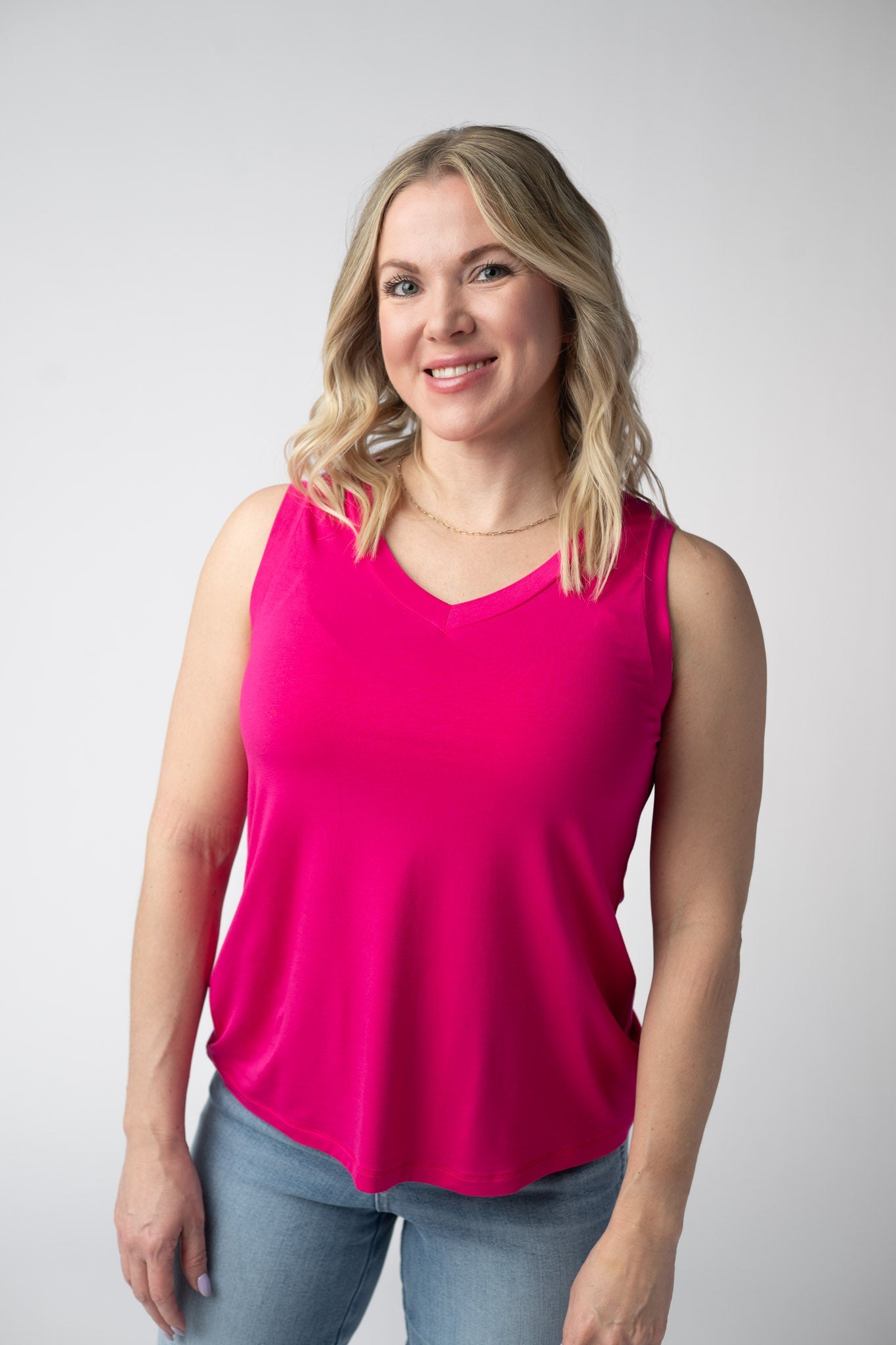 IN STOCK Noelle Tank - Hot Pink FINAL SALE