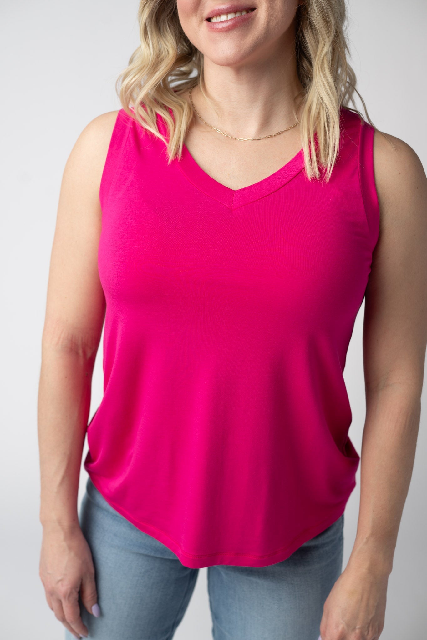 IN STOCK Noelle Tank - Hot Pink FINAL SALE