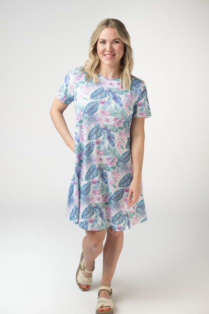 IN STOCK Alicia Dress - Tropical Leaf FINAL SALE