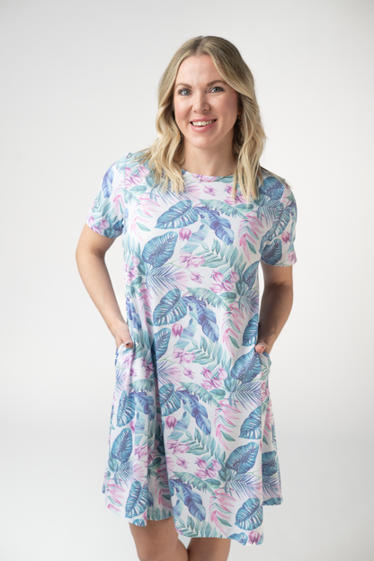 IN STOCK Alicia Dress - Tropical Leaf FINAL SALE