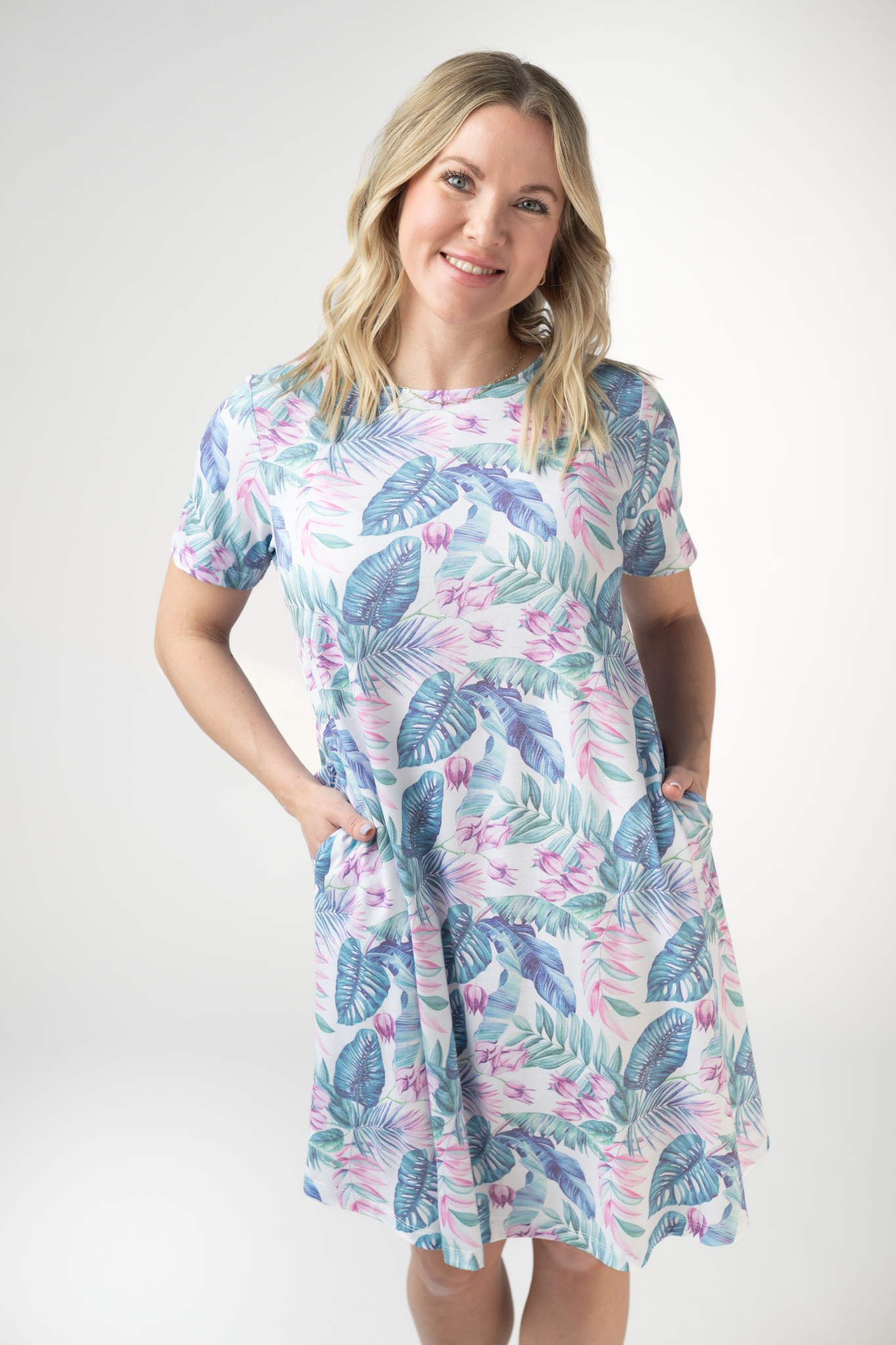 IN STOCK Alicia Dress - Tropical Leaf FINAL SALE