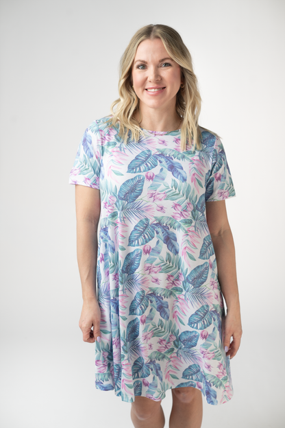 IN STOCK Alicia Dress - Tropical Leaf FINAL SALE