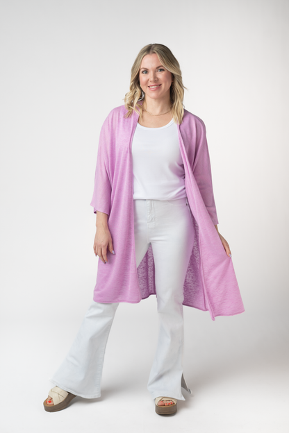 IN STOCK Ellie Cover-Up Kimono - Lilac FINAL SALE