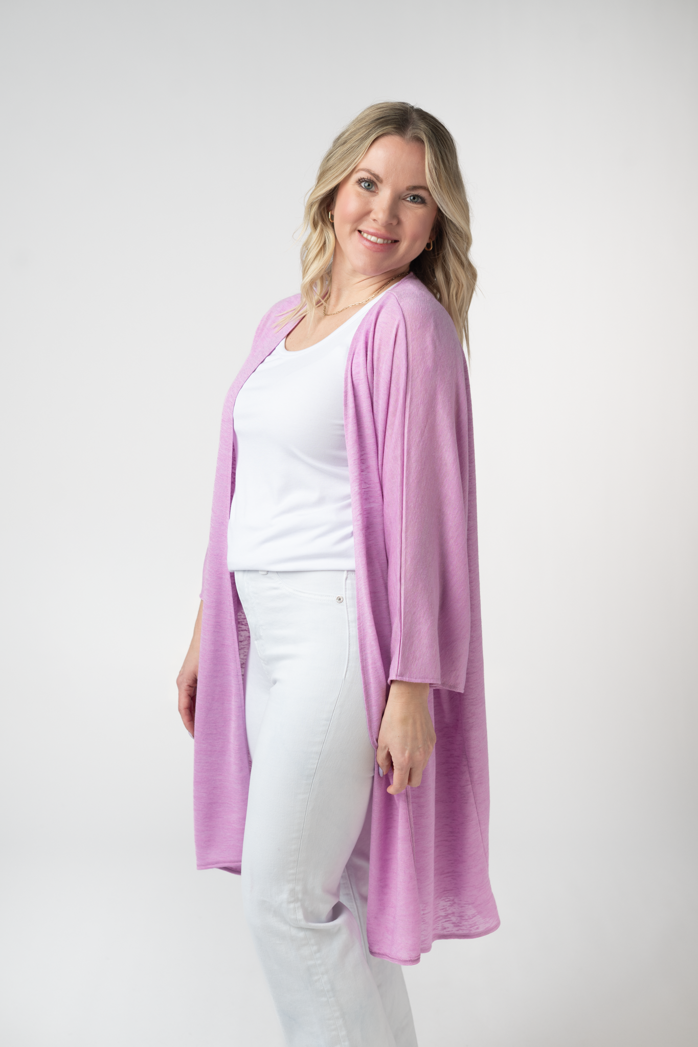 IN STOCK Ellie Cover-Up Kimono - Lilac FINAL SALE