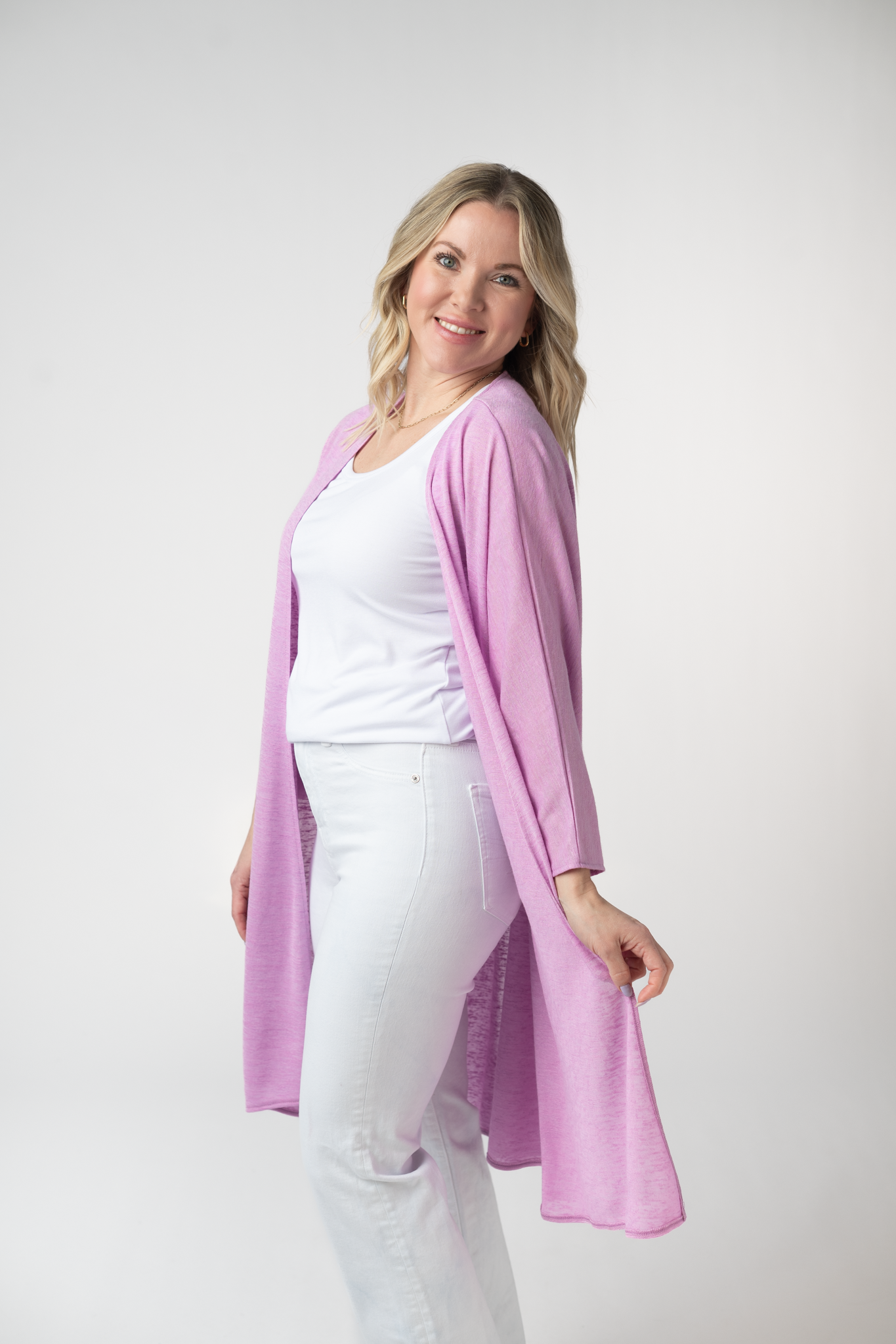 IN STOCK Ellie Cover-Up Kimono - Lilac FINAL SALE