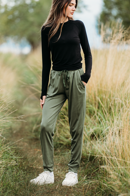 IN STOCK Cloud Joggers - Olive