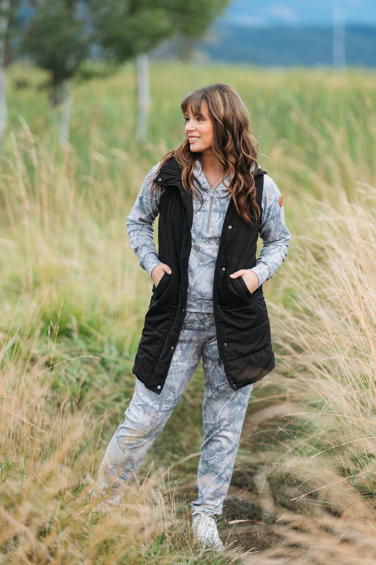 IN STOCK Harlow Long Vest - Black