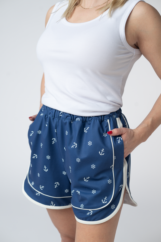IN STOCK Dolphin Shorts - Nautical Navy FINAL SALE