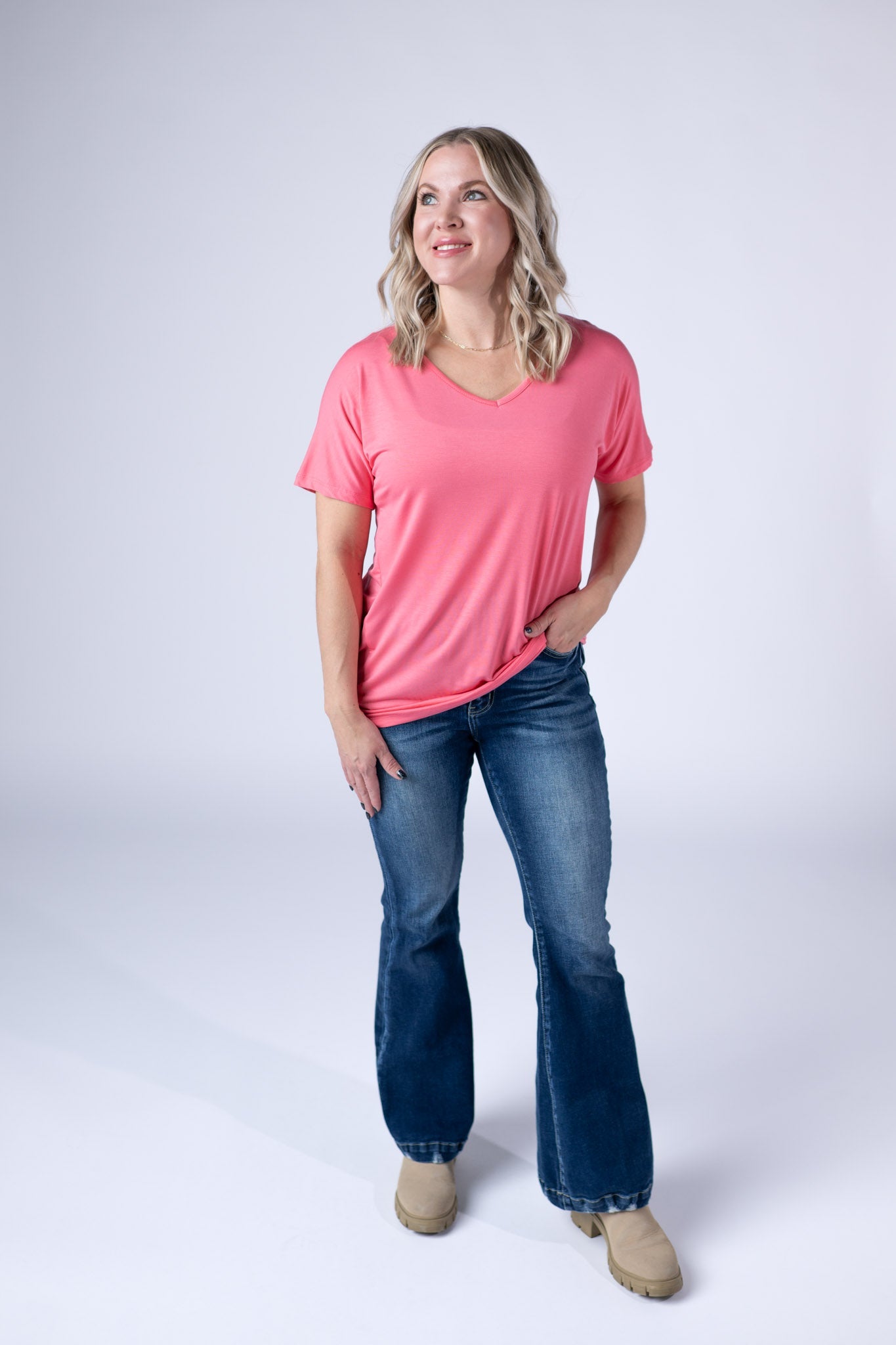 IN STOCK Chloe Cozy Top - Sun Kissed Coral FINAL SALE
