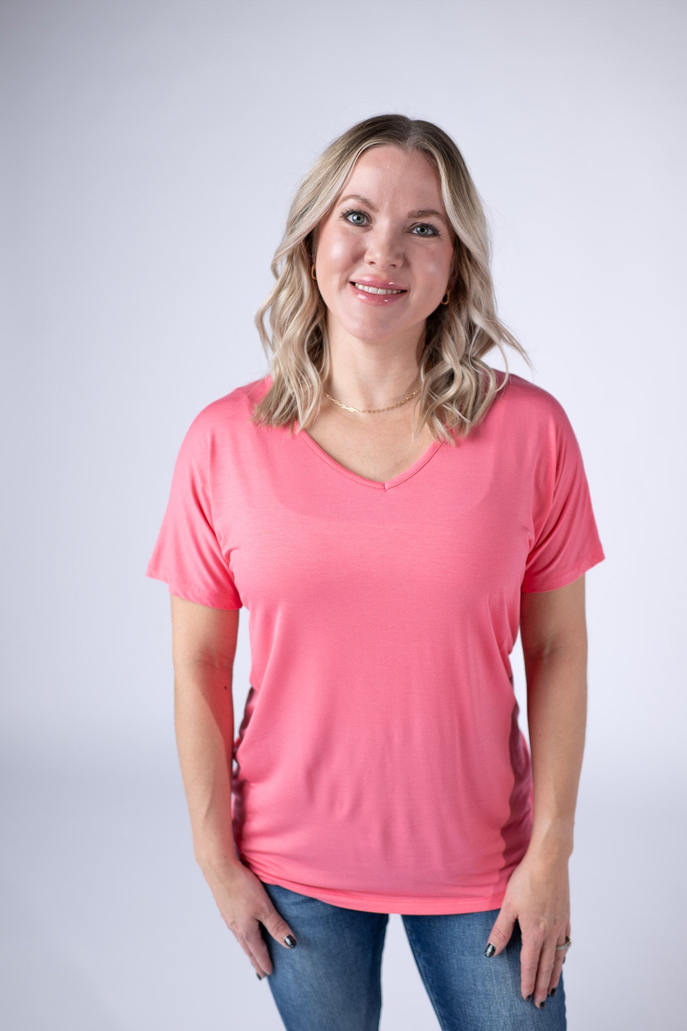 IN STOCK Chloe Cozy Top - Sun Kissed Coral FINAL SALE