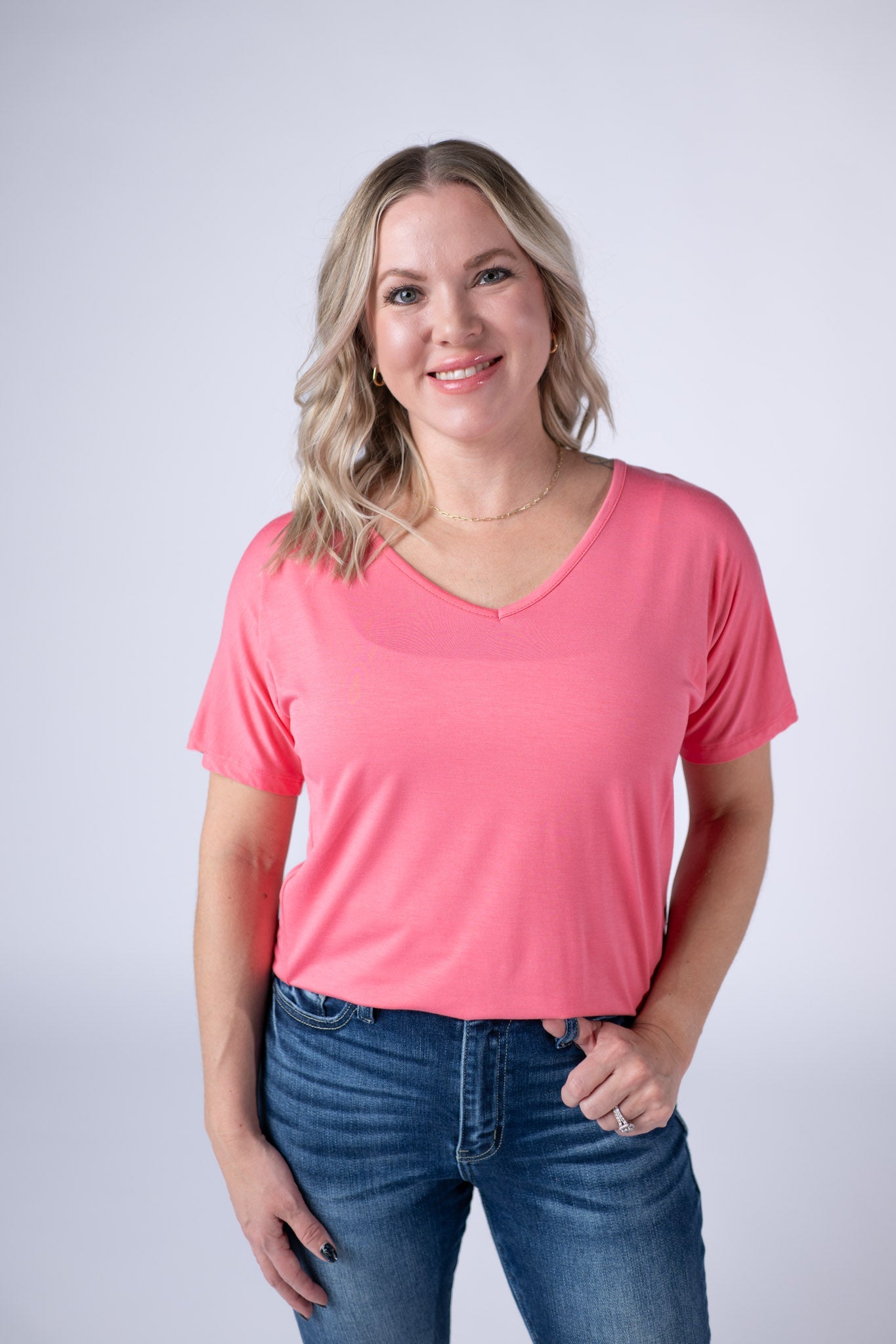 IN STOCK Chloe Cozy Top - Sun Kissed Coral FINAL SALE