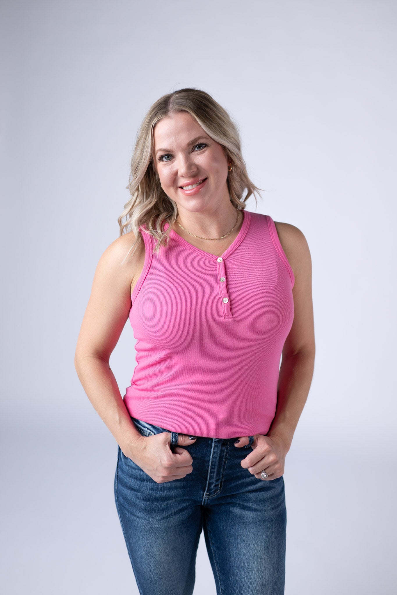 IN STOCK Addison Tank - Pink FINAL SALE