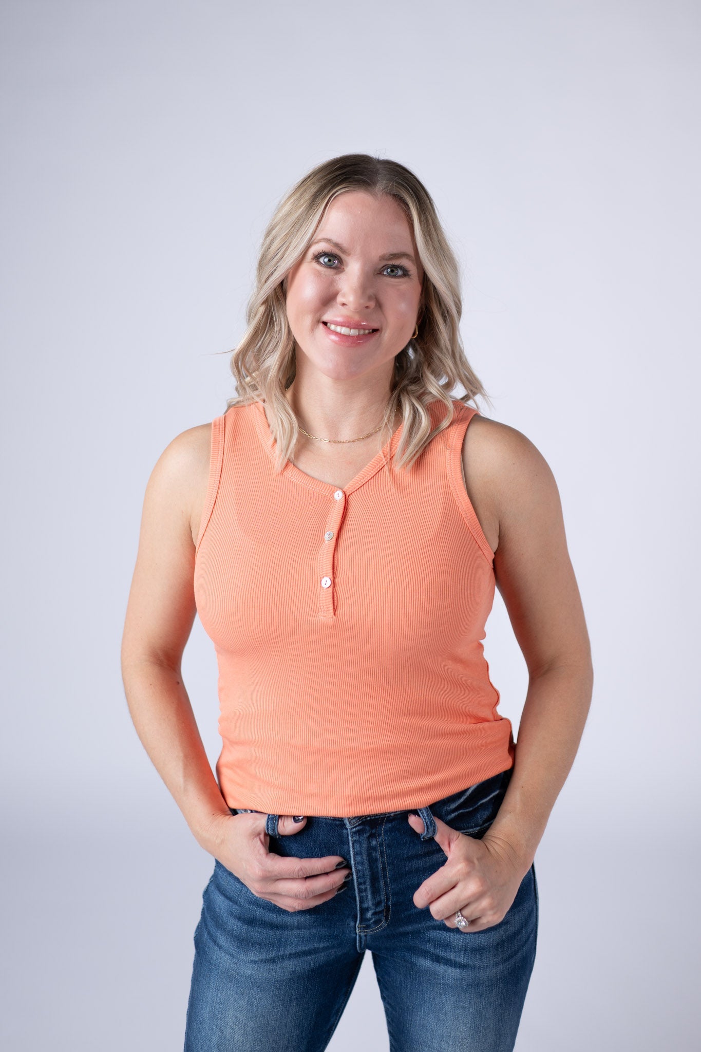 IN STOCK Addison Tank - Orange FINAL SALE