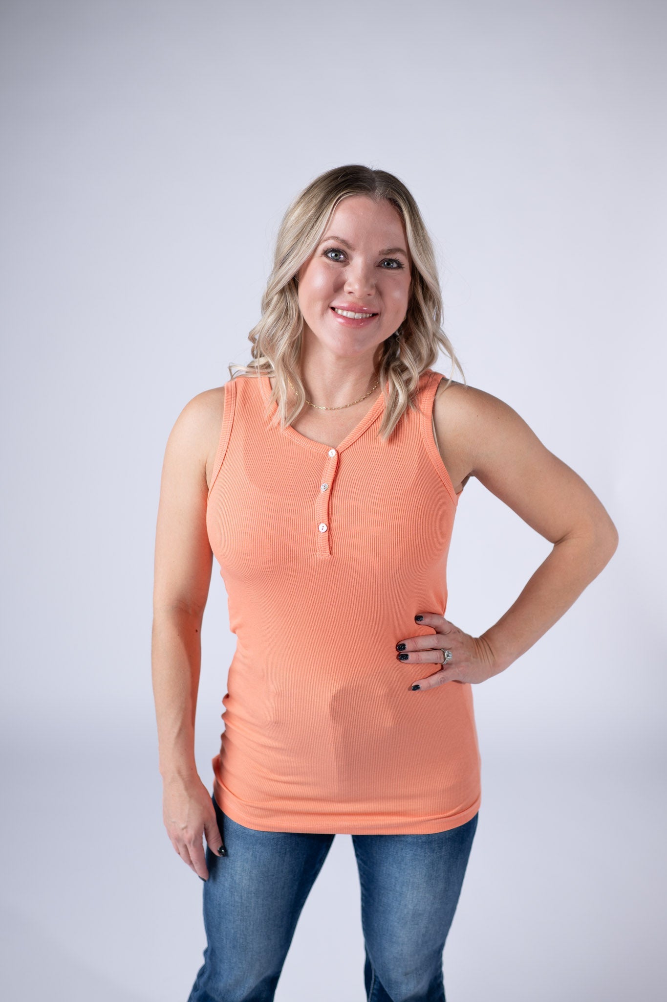 IN STOCK Addison Tank - Orange FINAL SALE