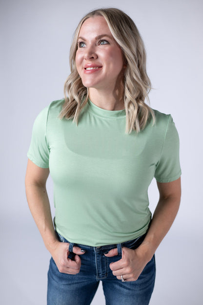 IN STOCK Blair Short Sleeve Top - Sage