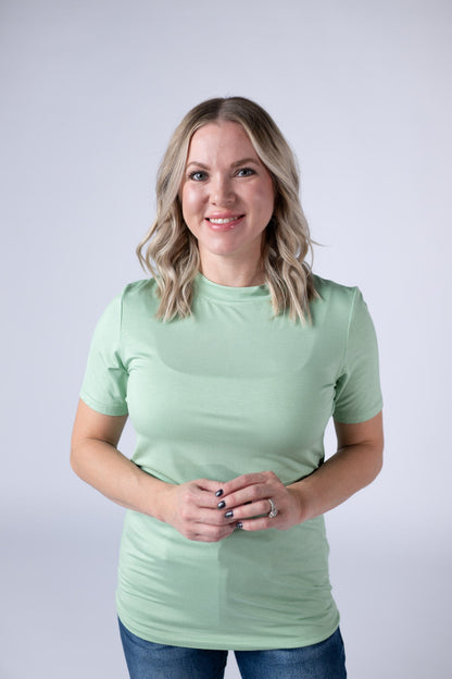 IN STOCK Blair Short Sleeve Top - Sage