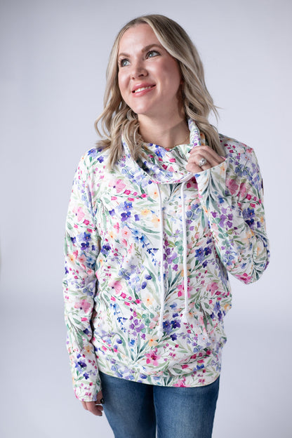 *Soft Funnel Neck - Cottage Floral*