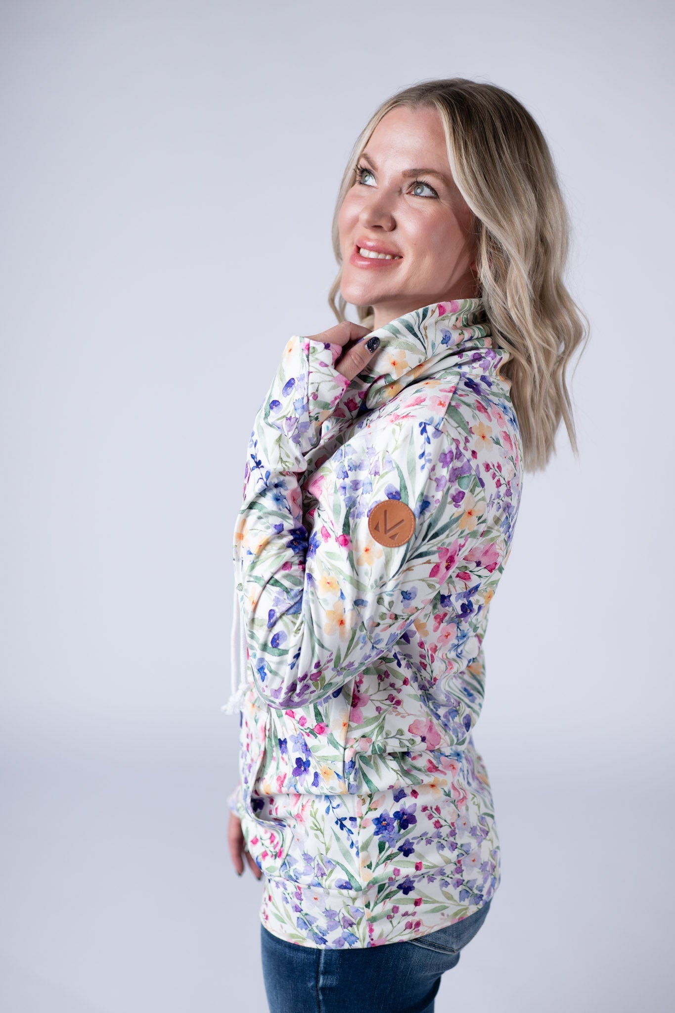 *Soft Funnel Neck - Cottage Floral*