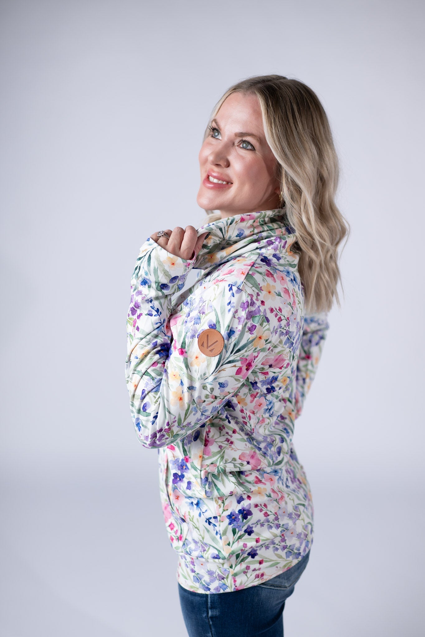 *Soft Funnel Neck - Cottage Floral*