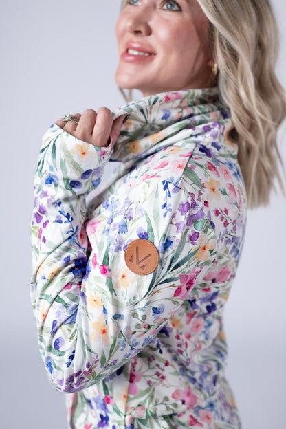 *Soft Funnel Neck - Cottage Floral*