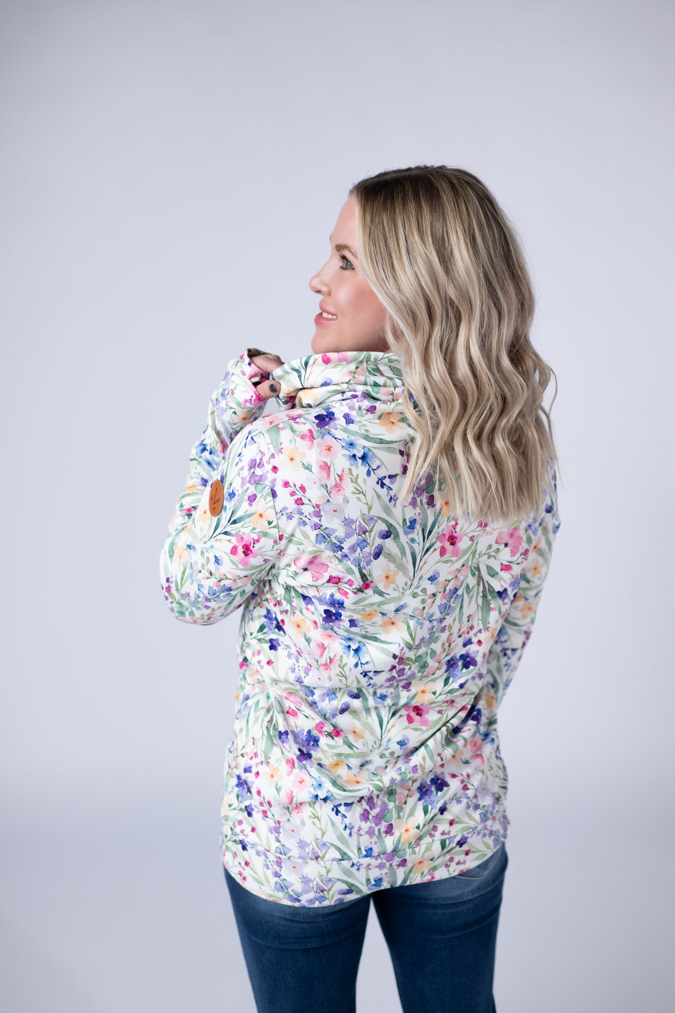*Soft Funnel Neck - Cottage Floral*