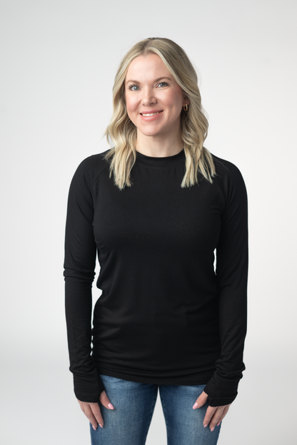 IN STOCK Blair Long Sleeve Top - Black
