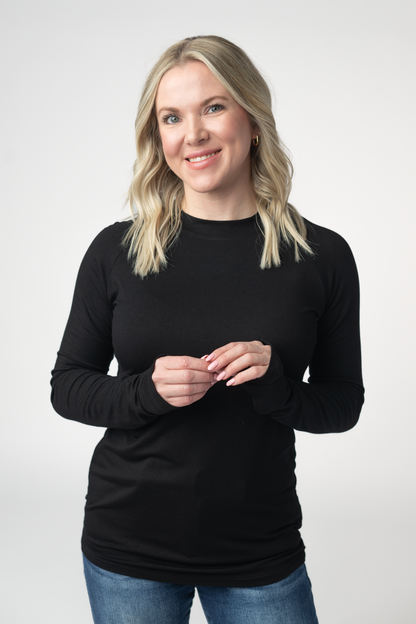 IN STOCK Blair Long Sleeve Top - Black